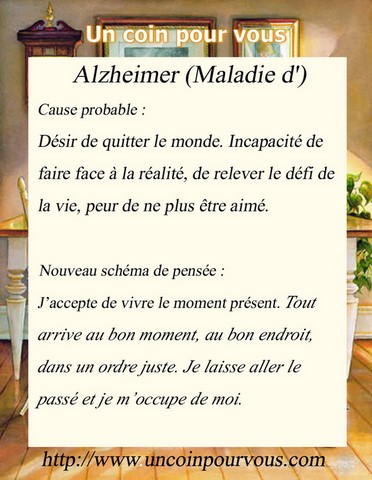 Métaphysique, Alzheimer, http://www.uncoinpourvous.com